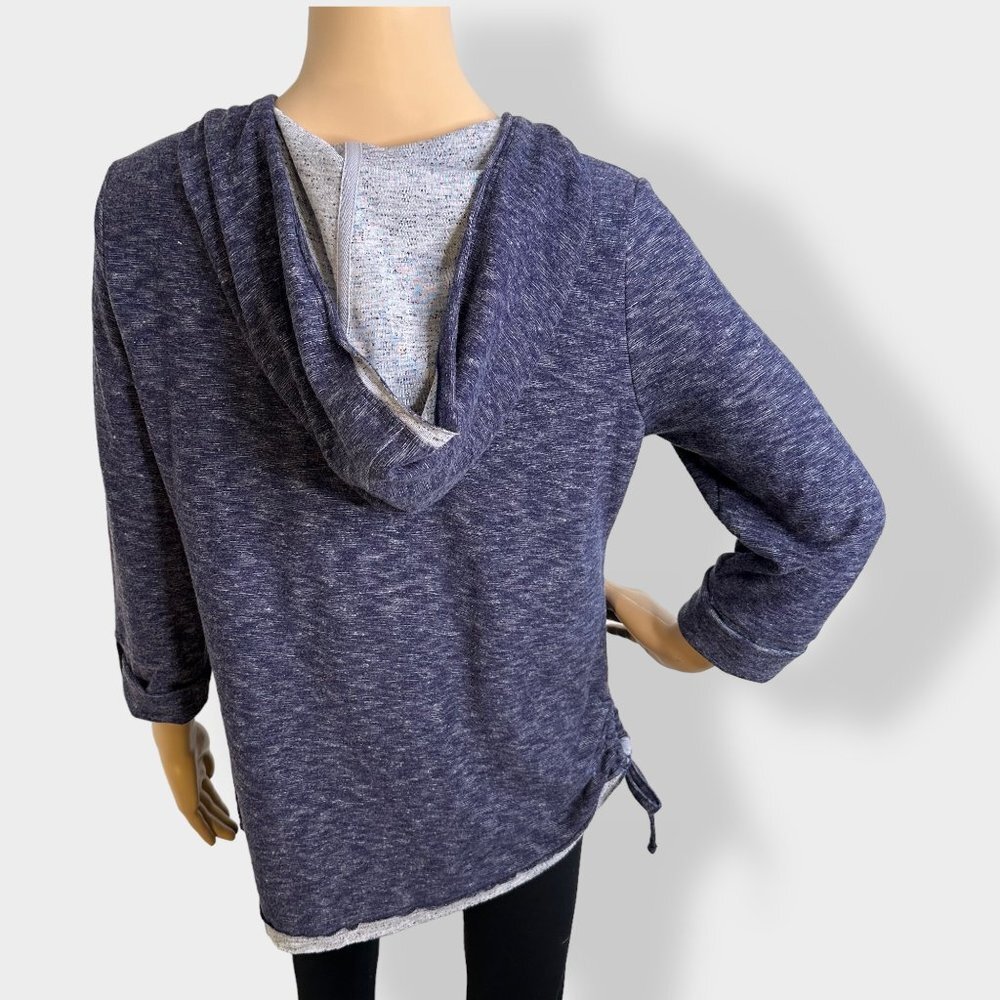 Soft Surroundings Marled Hooded Sweater - Picture 3 of 5